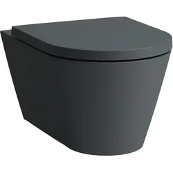 LAUFEN Kartell Wand-WC, Tiefspüler, spülrandlos, 545x370x355mm, H8203377580001, Farbe: Graphit matt