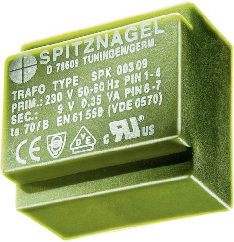 Spitznagel SPK 02215 Printtransformator 1 x 230V 1 x 15 V/AC 2.2 VA 147mA
