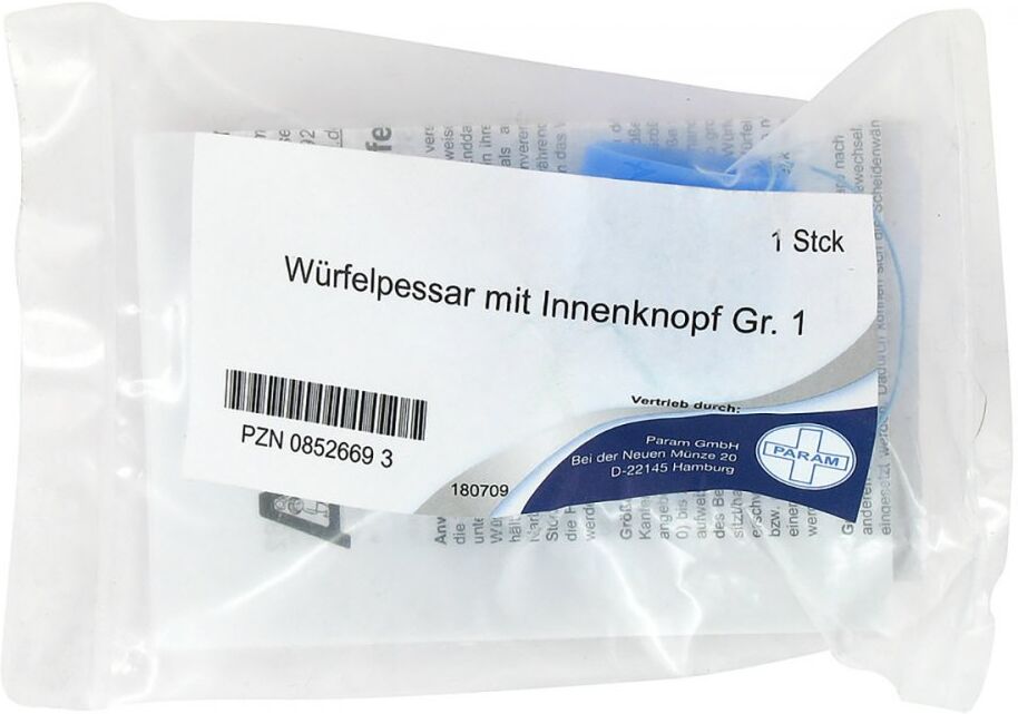 Arabin Würfel Pessar mit Innenknopf Größe 1