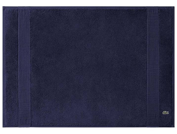 Badematte LACOSTE LLECROCO , blau (marine), H:3mm, Baumwolle, Badematten, Badematte, mit Label-Applikationen