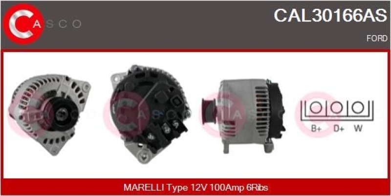 CASCO Generator Brand New HQ CAL30166AS