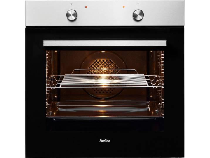 Amica Backofen EBX 943 640 E, mit Teleskopauszug nachrüstbar, Steam Clean, Großer Garraum, sparsam, sicher und leicht zu reinigen im Alltag
