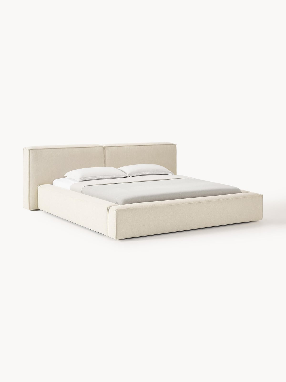 Westwing Collection Gestoffeerd bed Lennon 180x200 cm