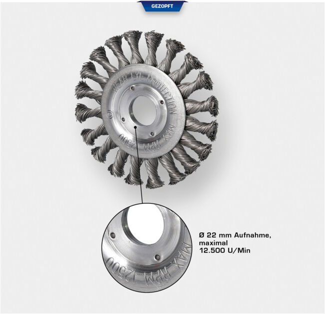 Brilliant Tools Brosse disque, Ø 115 mm (BT103102)