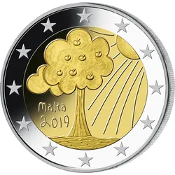 Malta 2019 2-Euro-Gedenkmünze Natur und Umwelt