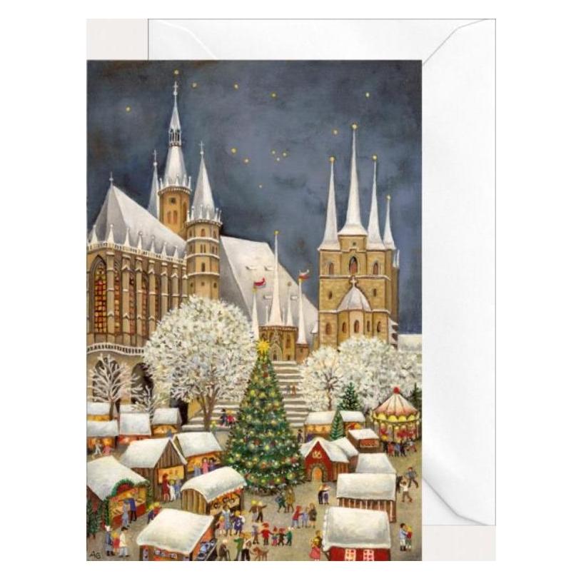 Olewinski & Tochter 2909 - Weihnachtsklappkarte "Erfurt Dom" (1 Stk.) (2909)