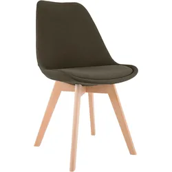 CLP Stuhl Linares Stoff   Farbe: braun, Material: Stoff