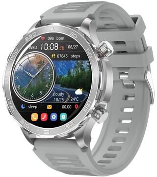 CaseAndConnect DK67 Bluetooth Smart Watch Fitness Tracker With Health Monitor IP67 Waterproof Sports Watch silver