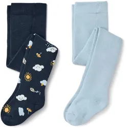 Tchibo - 2 Kleinkind-Thermostrumpfhosen - Kinder - Gr. 122/128 - dunkelblau