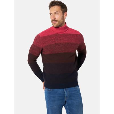 Rollkragenpullover BABISTA "Pullover IMPECCA", Herren, Gr. L, pink gestreift, Pullover Rollkragenpullover