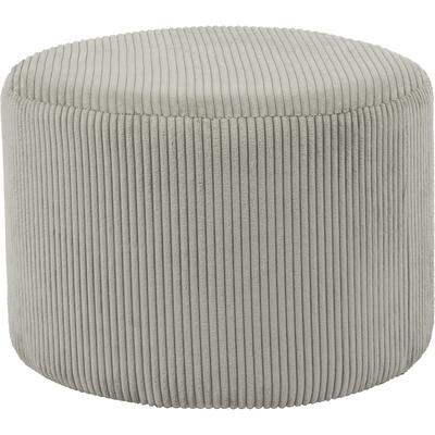 Polsterhocker SALESFEVER "Komfortabler Polsterhocker", grau (hellgrau), B:55cm H:38cm T:55cm, Cordstoff (100% Polyester), Hocker, Polsterhocker, Bezugstoff Oeko-Tex zertifiziert und PFC-frei