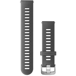 Garmin Unisex Armband (20 mm, Edelstahl, Silicone), Uhrenarmband, Grau