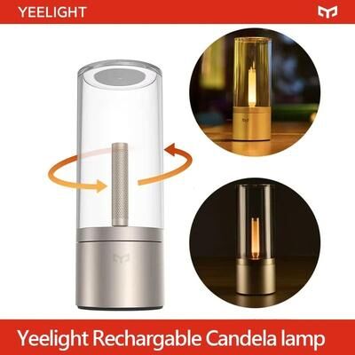 Inspired Finds Rechargeable Dimmable LED Candela Nightstand Lamp Rechargeable Dimmable LED Candela Nightstand Lamp