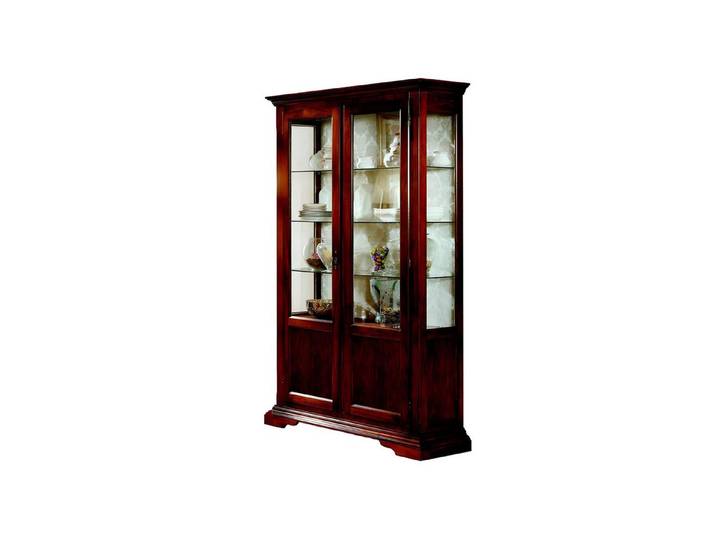 Xlmoebel Vitrine Barocke Vitrine aus edlem Holz im luxuriösen Design (1-St., Vitrina-V106) Hergestellt in Europa
