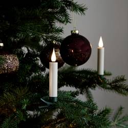 Konstsmide 1912-210 Lichterkette Tanne Innen batteriebetrieben Anzahl Leuchtmittel 10 LED Warmweiß Timer, mit Fernbedienung