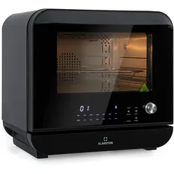 Vita Pro Heißluftfritteuse Dampfgaren 2450 W 18 Ltr 800 ml Wassertank Schwarz