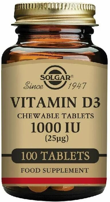 Solgar Vitamina D3 1000UI 100 Ch.Tabs