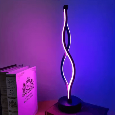 Inspire Curations Nordic Minimalist Bedside Table Lamp For Modern Home Decor bluish Pink black