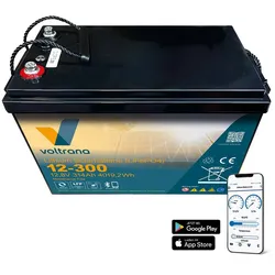 Voltrana Lithium Solarbatterie 12,8V 314Ah 4019Wh Bluetooth Heizfunktion LiFePO4...