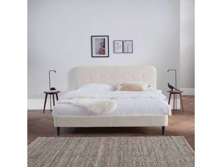 Livetastic Polsterbett, Weiß, Kunststoff, Kiefer, vollmassiv, Sperrholz,vollmassiv, Sperrholz, 180x200 cm, Bsci, Schlafzimmer, Betten, Polsterbetten