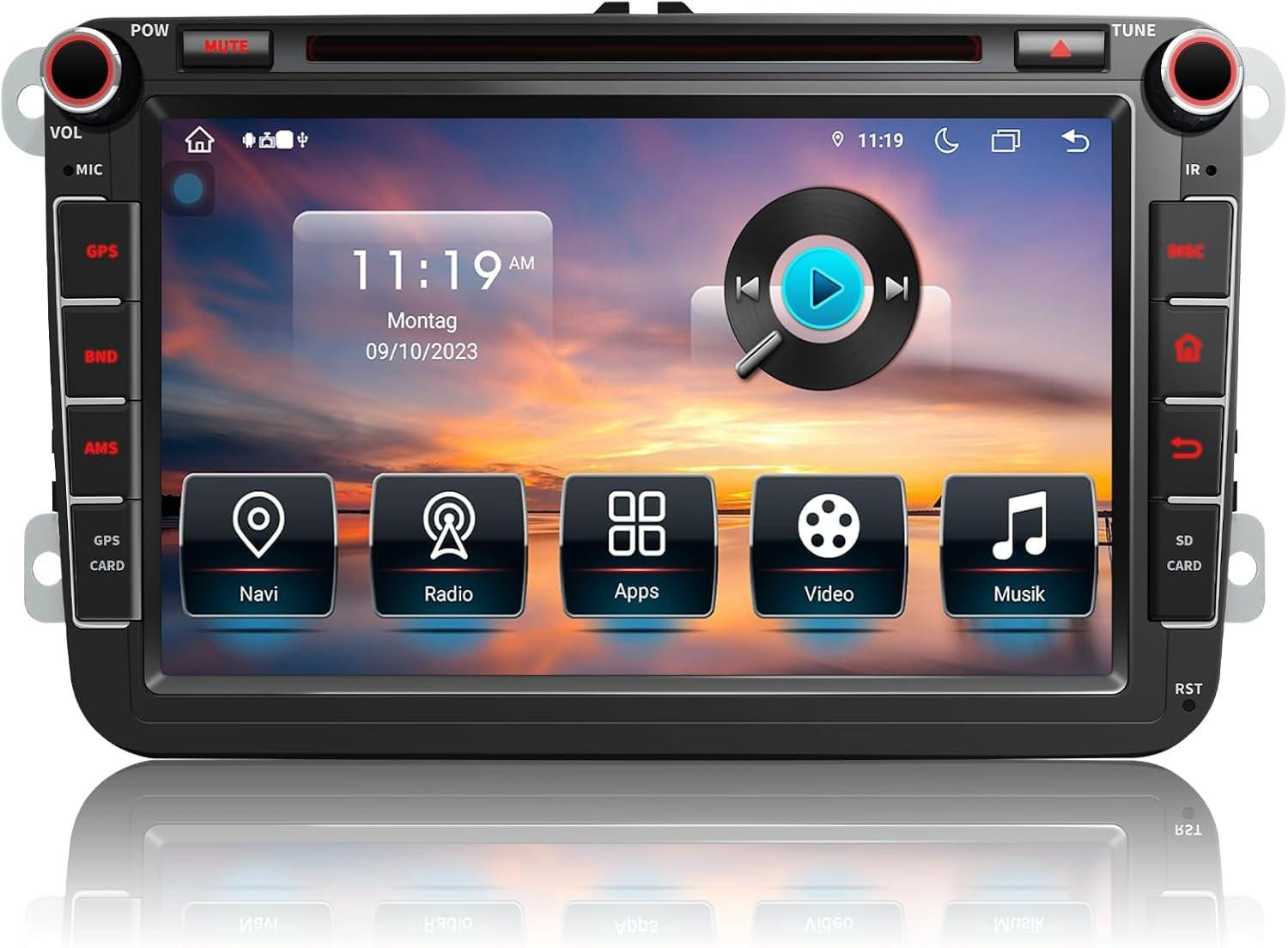 Selius Autoradio voor Volkswagen Polo Sharan Passat Tiguan, Android 15.0, 4GB+64GB