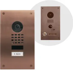 DoorBird D1101UV IP Video Türsprechanlage – Bronze-Optik (PVD)