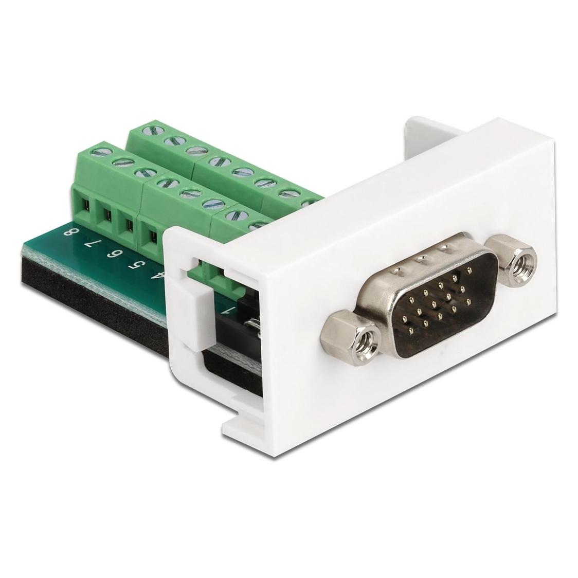 Delock Adapter VGA Stecker/16Pin Terminalblock (VGA) (81347)