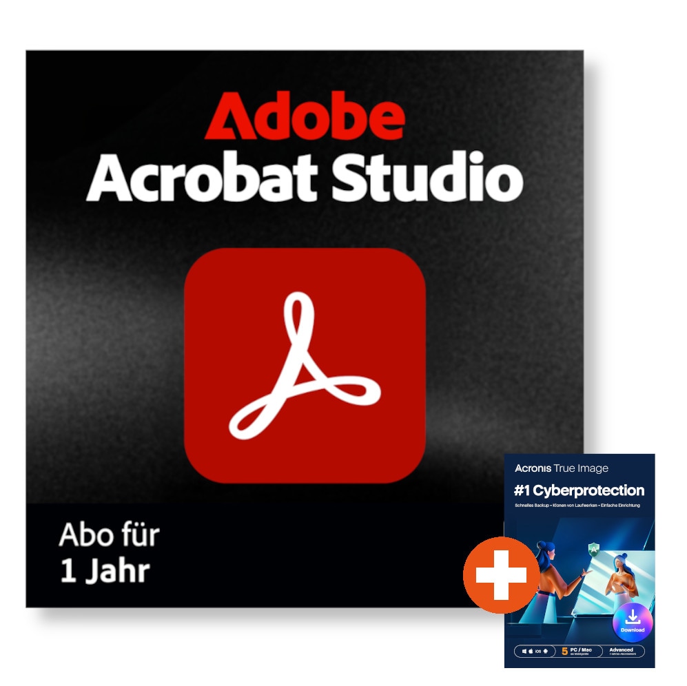Adobe Acrobat Studio | Download & Key | inkl. Acronis True Image 30014959