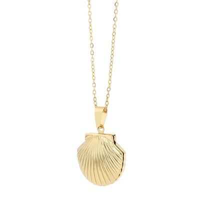 Kette ohne Anhänger ADELIA´S "Halskette – Medaillon aus Edelstahl 45 cm", gold, Halsketten, Damen, 45cm, Edelstahl, Perfekt als Geschenk zum Valentinstag