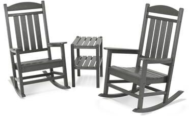 POLYWOOD Presidential 3-piece Rocking Chair Set