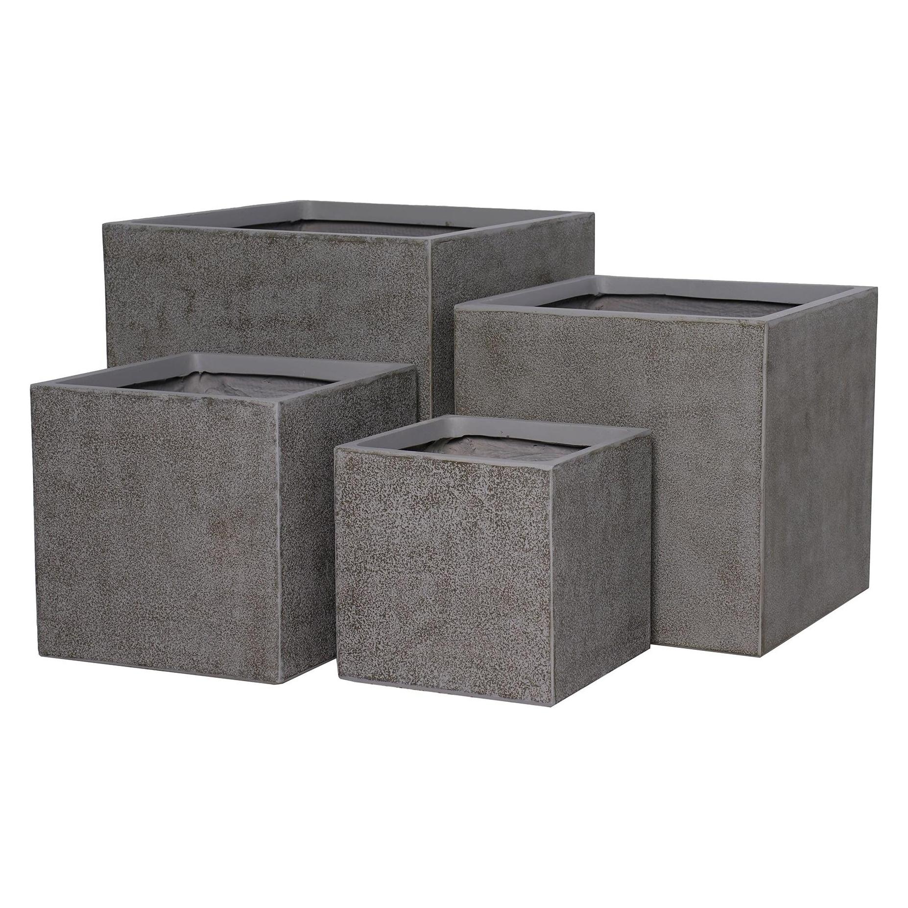 Domoletti Flower pot LT24948-2S, ceramics/clay, grey (70375607)