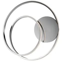 BeLight Malena - Deckenleuchte aus Metall und poliertem Chromaluminium mit integrierter LED H.12 - Ø40 - BL247-PCR