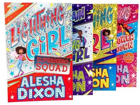 Scholastic Alesha Dixon Lightning Girl 4 Books Collection Set - Lightning Girl Superhero Squad Secret Supervi..