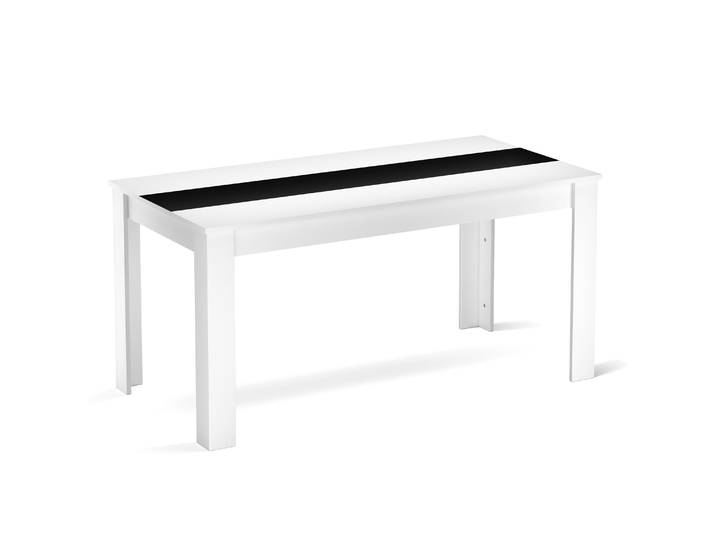 Esstisch ACCENT mit Wendeplatte 160 x 90 cm weiss