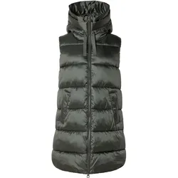 Tchibo - Lange Steppweste - Damen - Gr. 46 - dunkelgrün