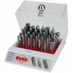 Ruko, Fräser, Hartmetall Frässtifte Sätze.35 teilig in Display 1