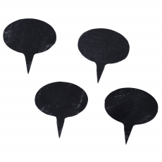 Bartl Schieferschild oval zum Stecken - 4er Set 294395