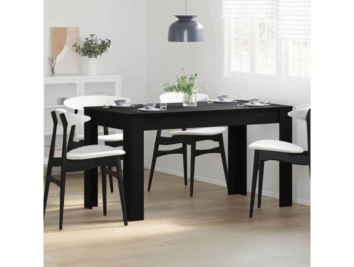 Magnifique Table de salle à manger / Table de repas Chêne noir - design polyvalent - pour maison - Noir 25 kg 2026_131933