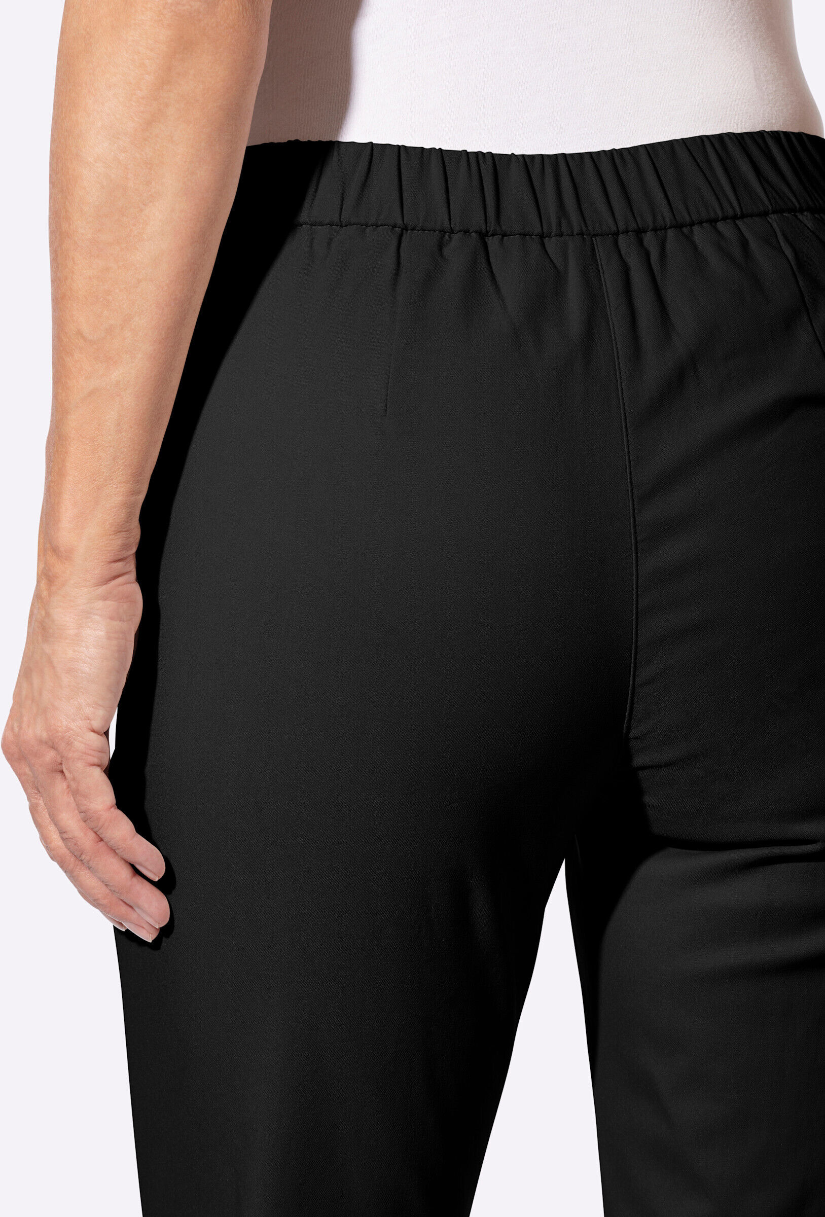 Thermohose WITT "Thermo-Hose Thermohose in Bengalin-Qualität", Damen, Gr. 22, schwarz, Basic, schmal, Hosen Thermohose