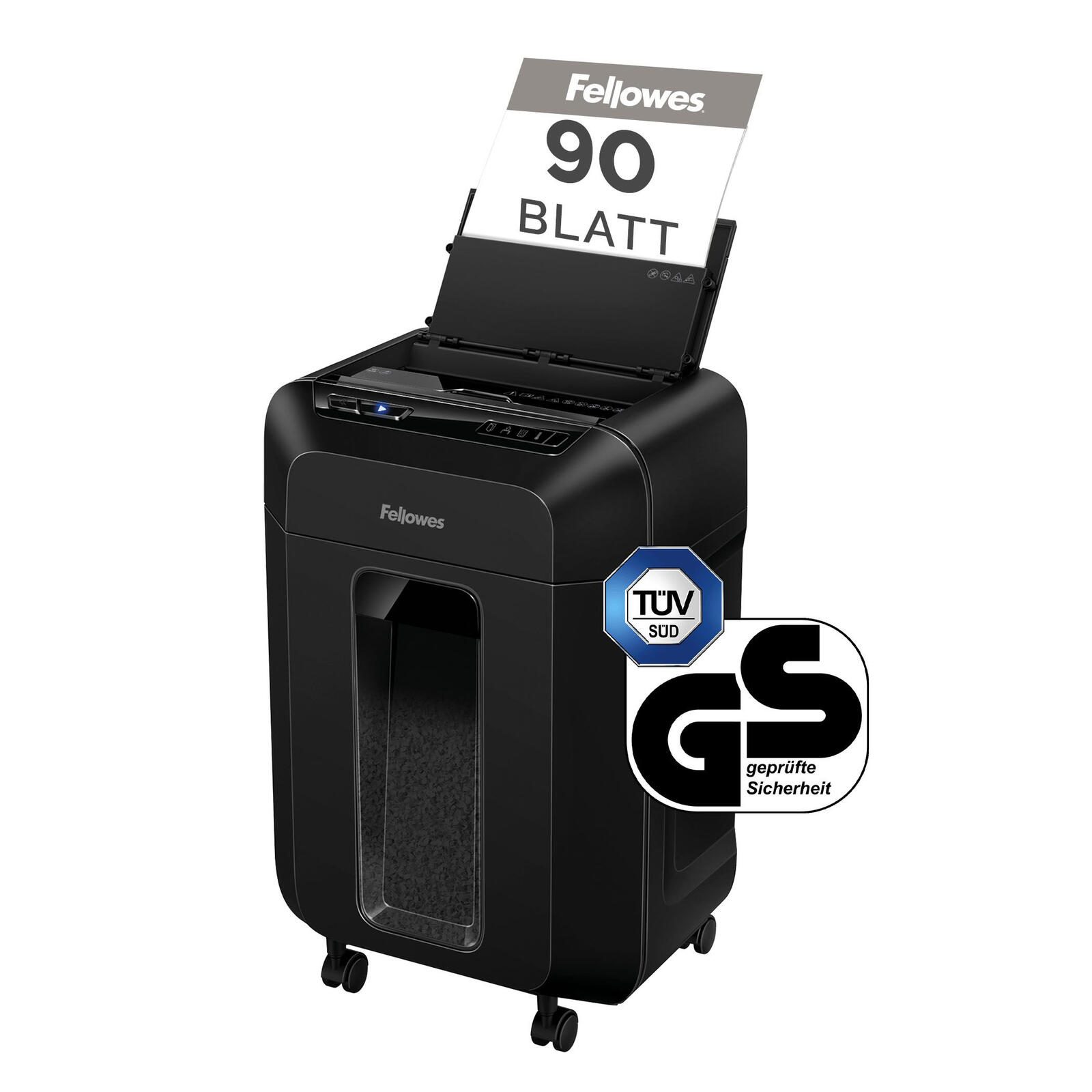 Fellowes Automax 90M Aktenvernichter mit Partikelschnitt 4633601