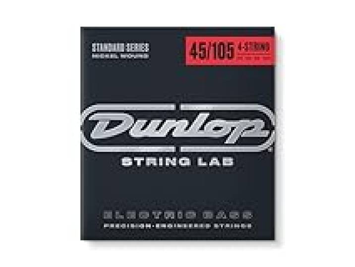 Cordes pour guitare basse Dunlop DBN45105 Nickel moyenne 4 cordes 45-105 en acier inoxydable