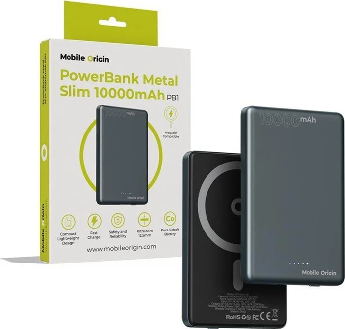 Mobile Origin Powerbank Metal Slim 10000mAh PB1