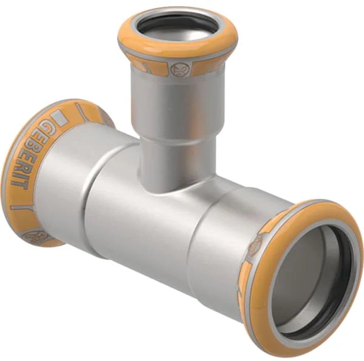Geberit Mapress Therm T-stuk gereduceerd d=108mm d1=28mm d2=108mm 41245