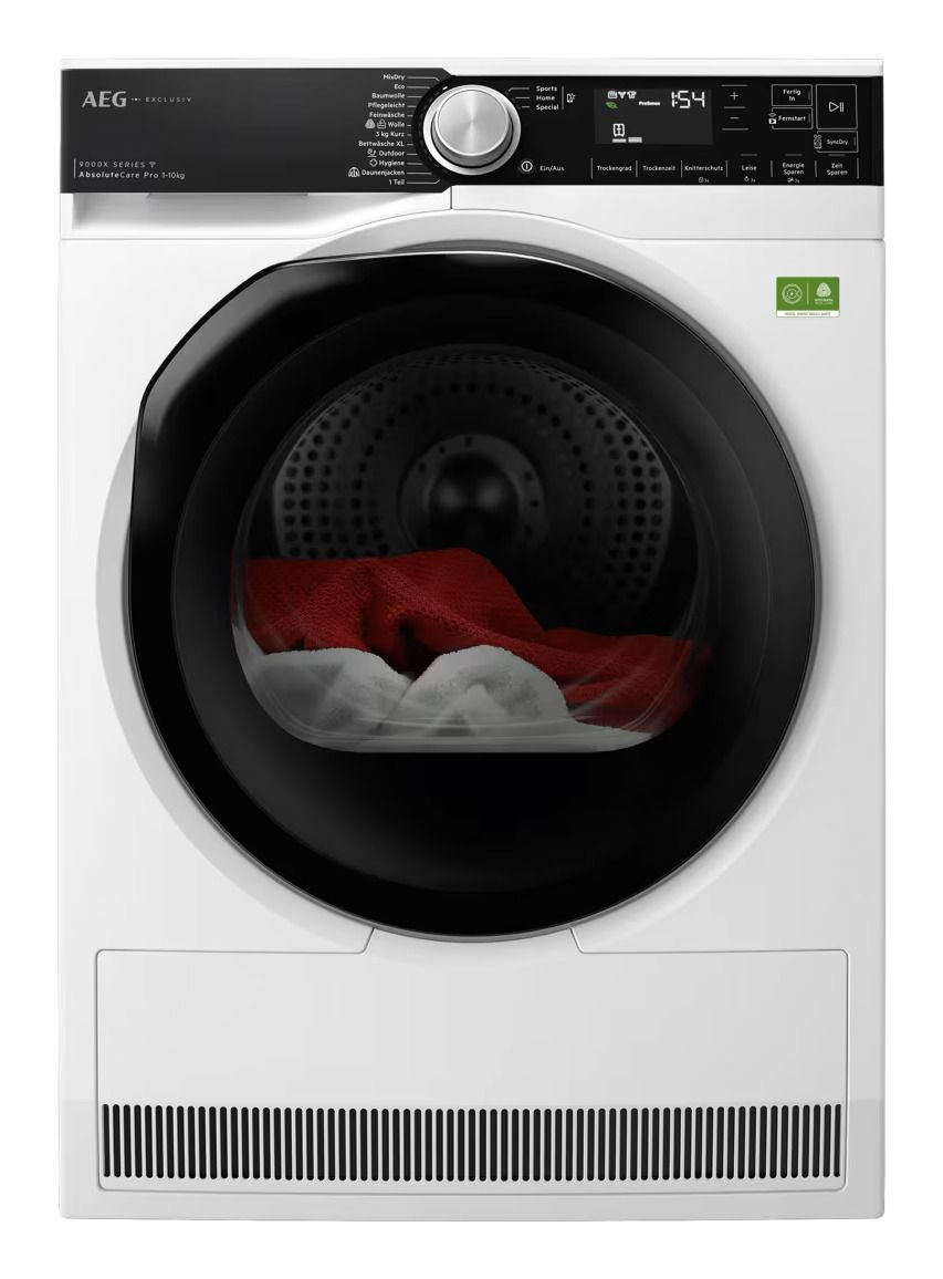 AEG Serie 9000 TR9XWP80809 Wärmepumpen Trockner Frontlader 916 900 938