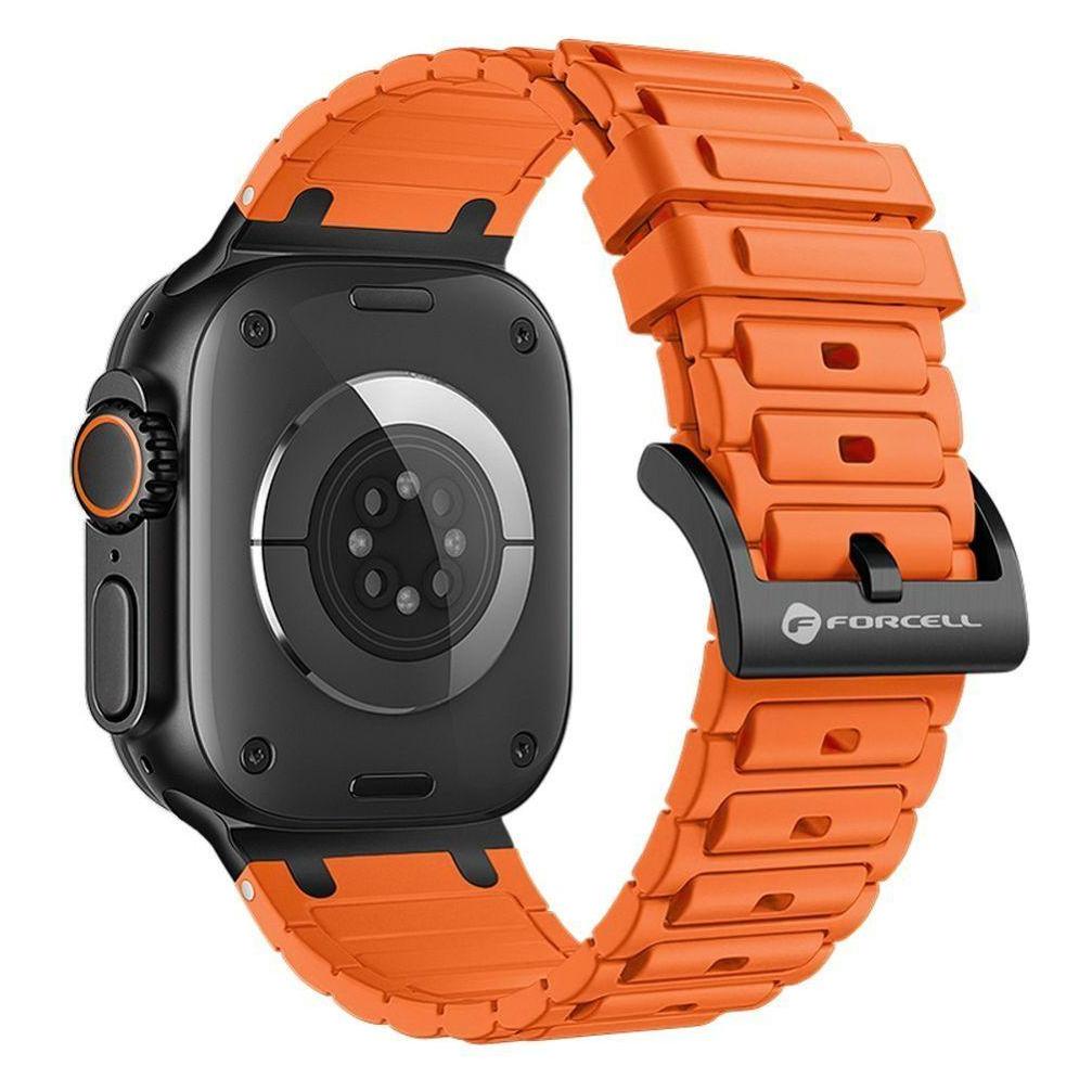 Forcell Strap F-DESIGN FA06 silicone strap for APPLE Watch 38 / 40 / 41 mm orange (Silicone) (5903396392627)