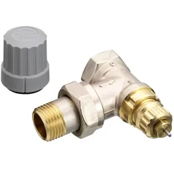Ventilgehäuse RA-FN 15 R 1/2, Eck, vernickelt, Einb i.d Rücklauf