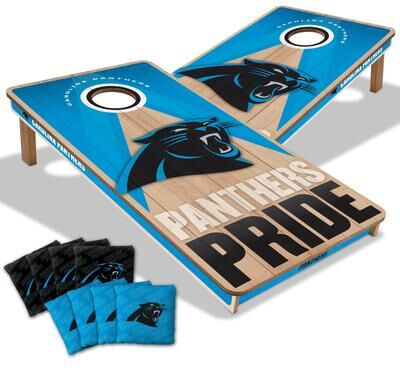 Skip's Garage Carolina Panthers NFL 2x4 Professional Cornhole Board Set