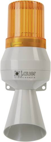 Auer Signalgeräte Kombi-Signalgeber KLF Orange Blitzlicht, Einzelton 230 V/AC