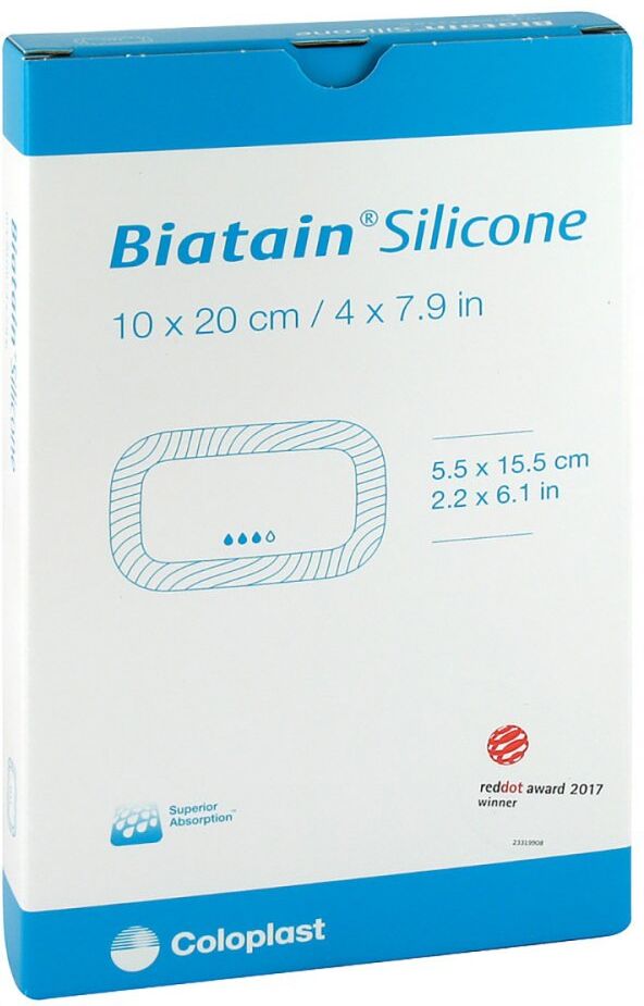 Biatain Silicone Schaumverband 10x20 cm