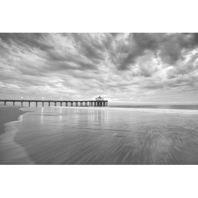 Fototapete PAPERMOON "Manhattan Beach Pier", bunt, B:5m L:2,8m, Vlies, Tapeten